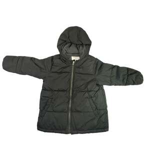 Old Navy Toddler Boys Fleece-Lined Frost-Free Hooded Puffer Jacket Black 5T